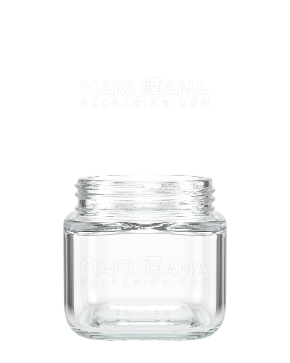 POLLEN GEAR | SoftSquare Clear Glass Jar | 46mm - 3.75oz - 72 Count - 1