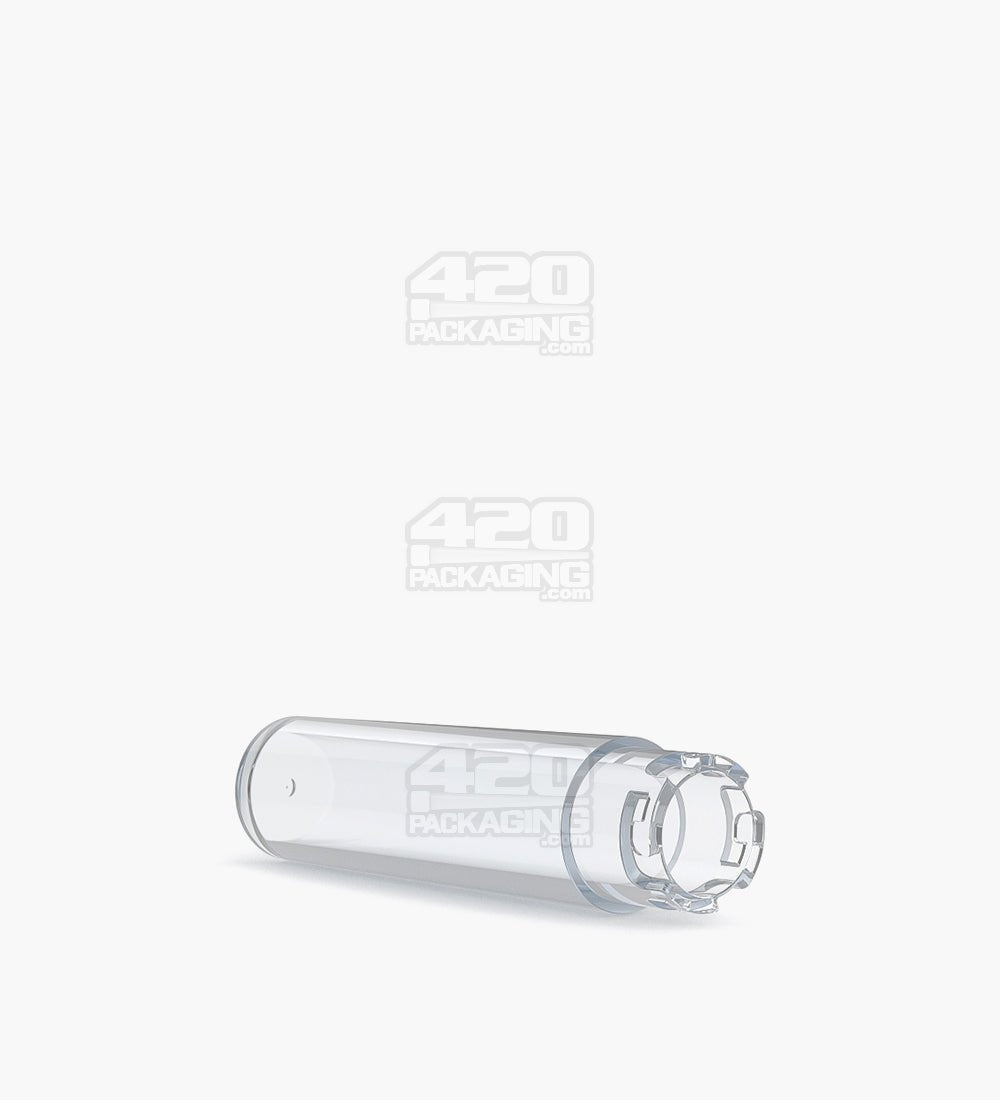 120mm Pollen Gear Five10 Child Resistant Push Down & Turn Wide Short Universal Plastic Caps for Vape Tube - Clear - 700/Box - 4