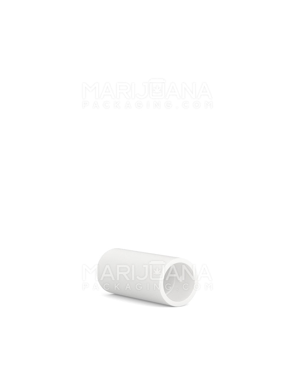 POLLEN GEAR | Slim Tube Child Resistant Tall Flat Vape Cartridge Plastic Caps | 15mm - Matte White - 500 Count - 3