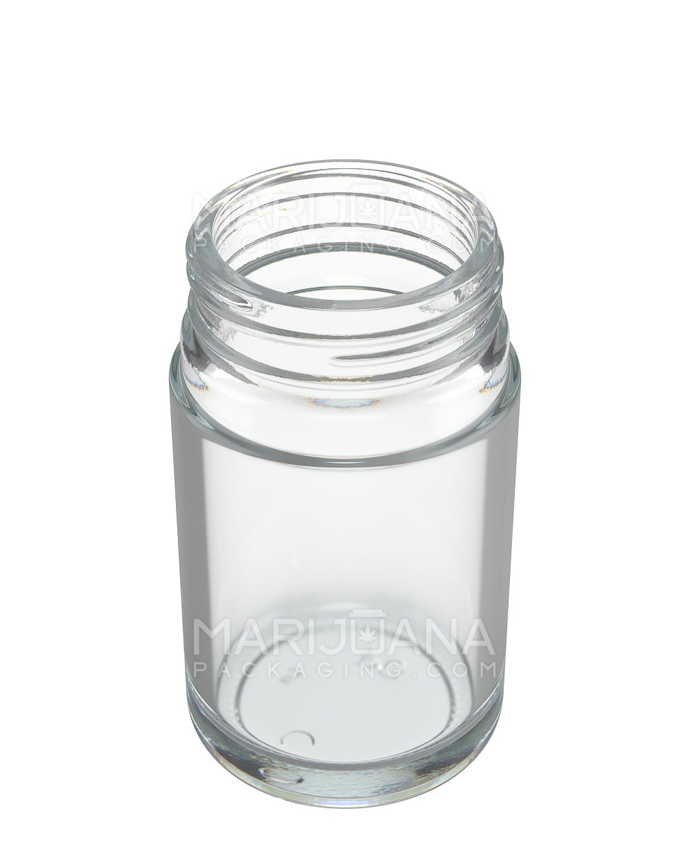 POLLEN GEAR | HiLine Straight Sided Clear Glass Jars | 45mm - 3.75oz - 72 Count - 2