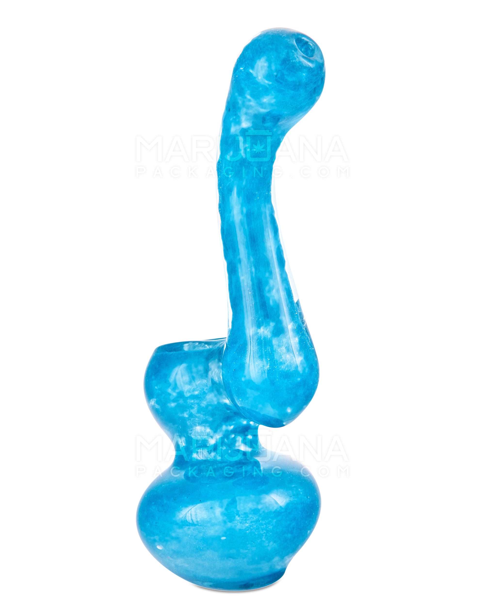 Solid Fritted Glass Bubbler | 3.5in Tall - Glass - Assorted - 3