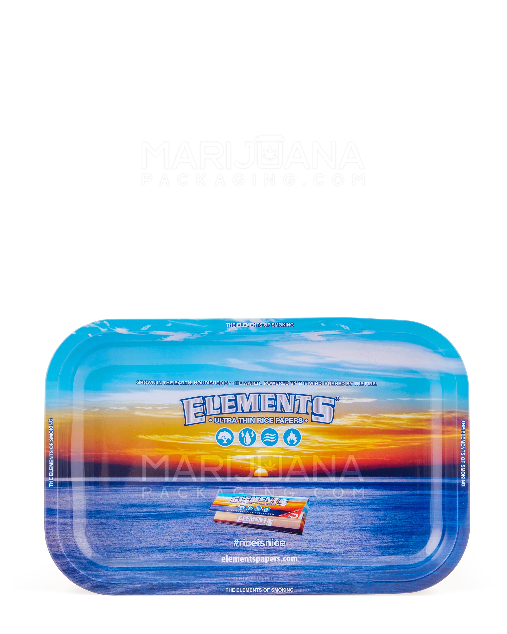 ELEMENTS | Metal Rolling Tray | 11in x 7in - Small - Metal