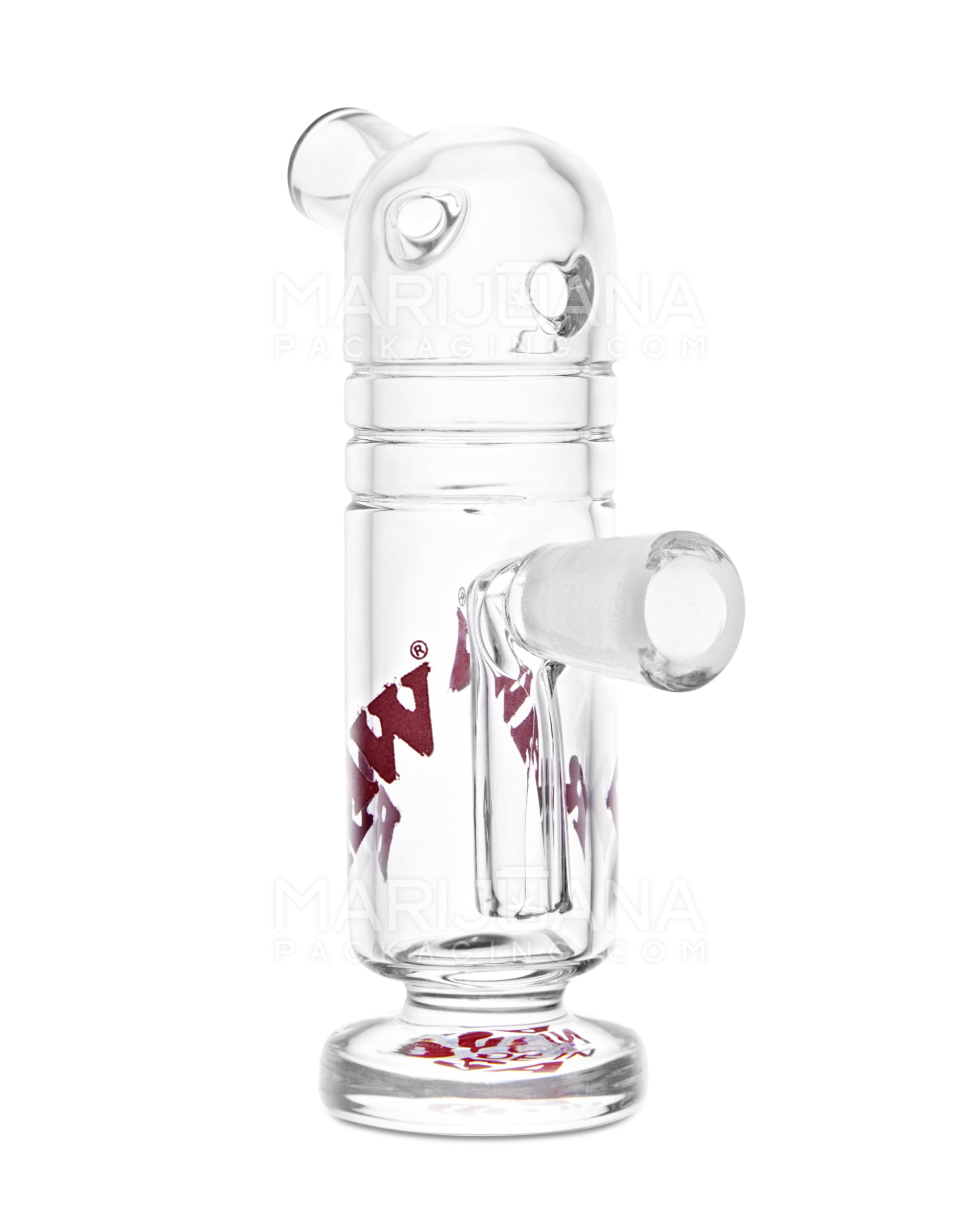 RAW | Compact Decal Glass Cone Bubbler | 2.25in Long - Glass - Clear