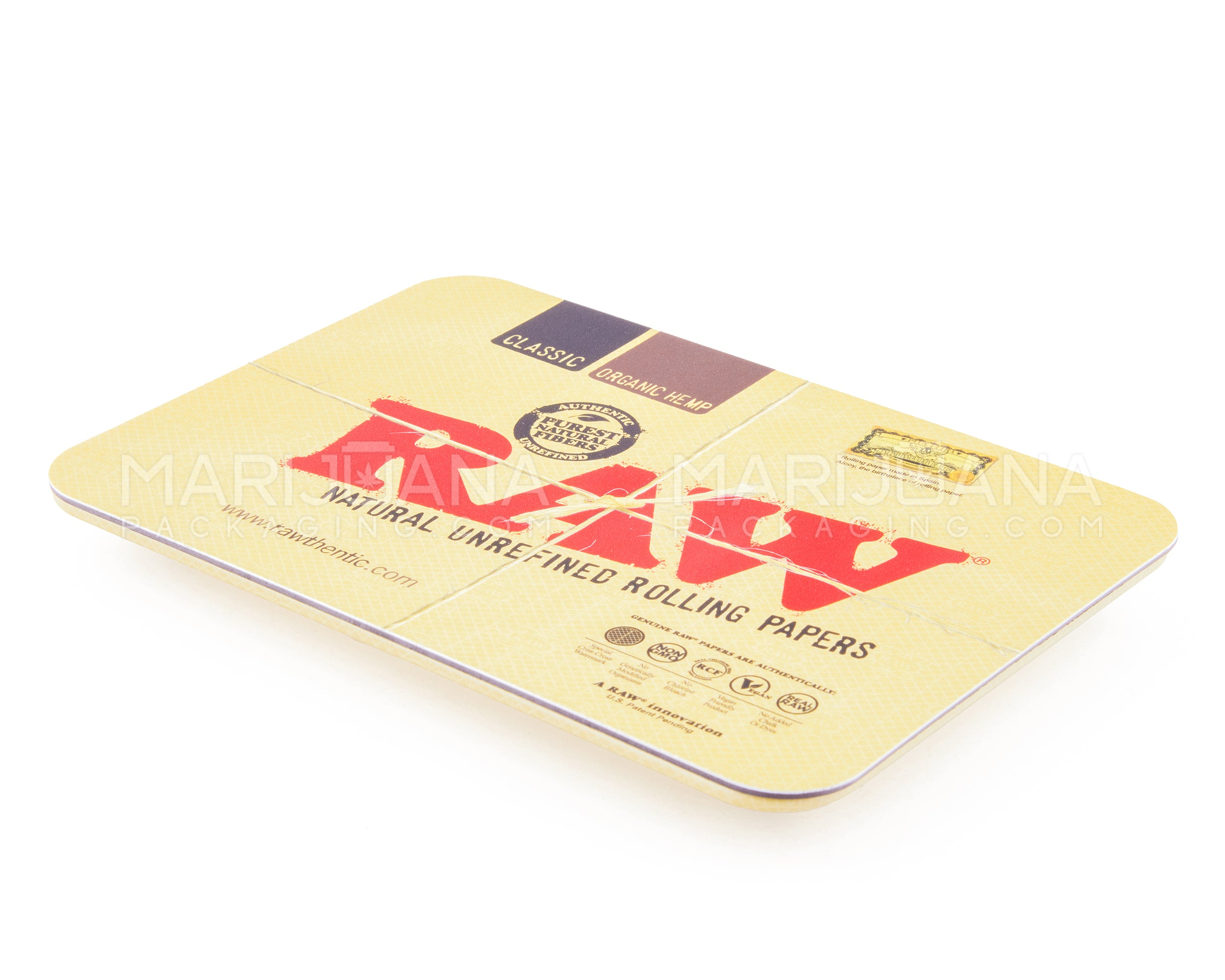 RAW | Logo Magnetic Rolling Tray Cover | 7in x 5in - Mini - Metal - 2