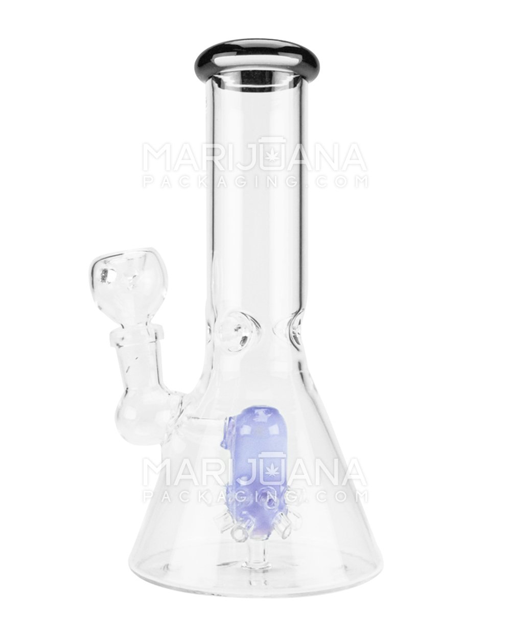 8" Beaker Glass Water Pipe w/ Satellite Showerhead 14mm - 3