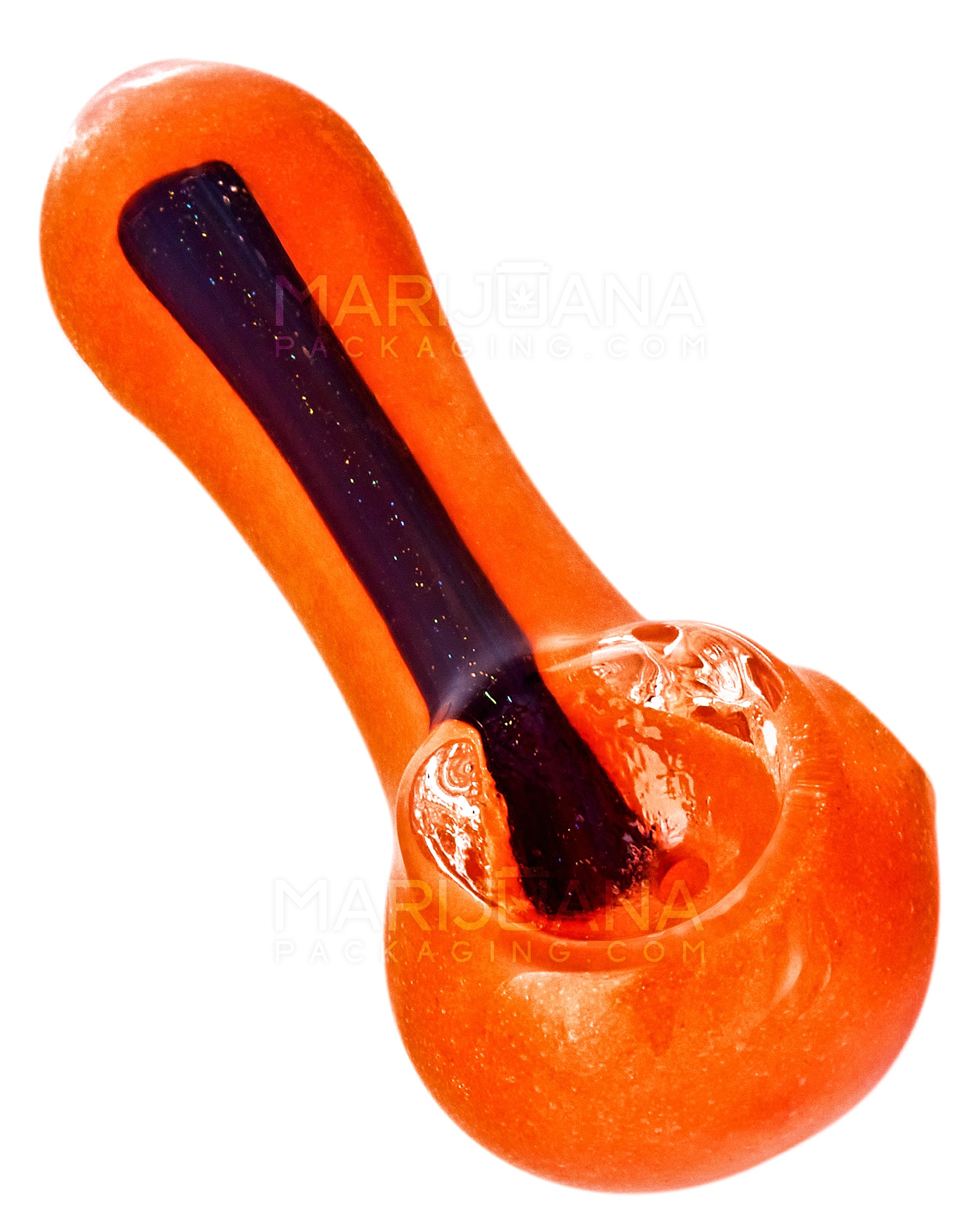 Dichro & Gold Fumed Spoon Hand Pipe | 2.5in Long - Glass - Assorted - 7