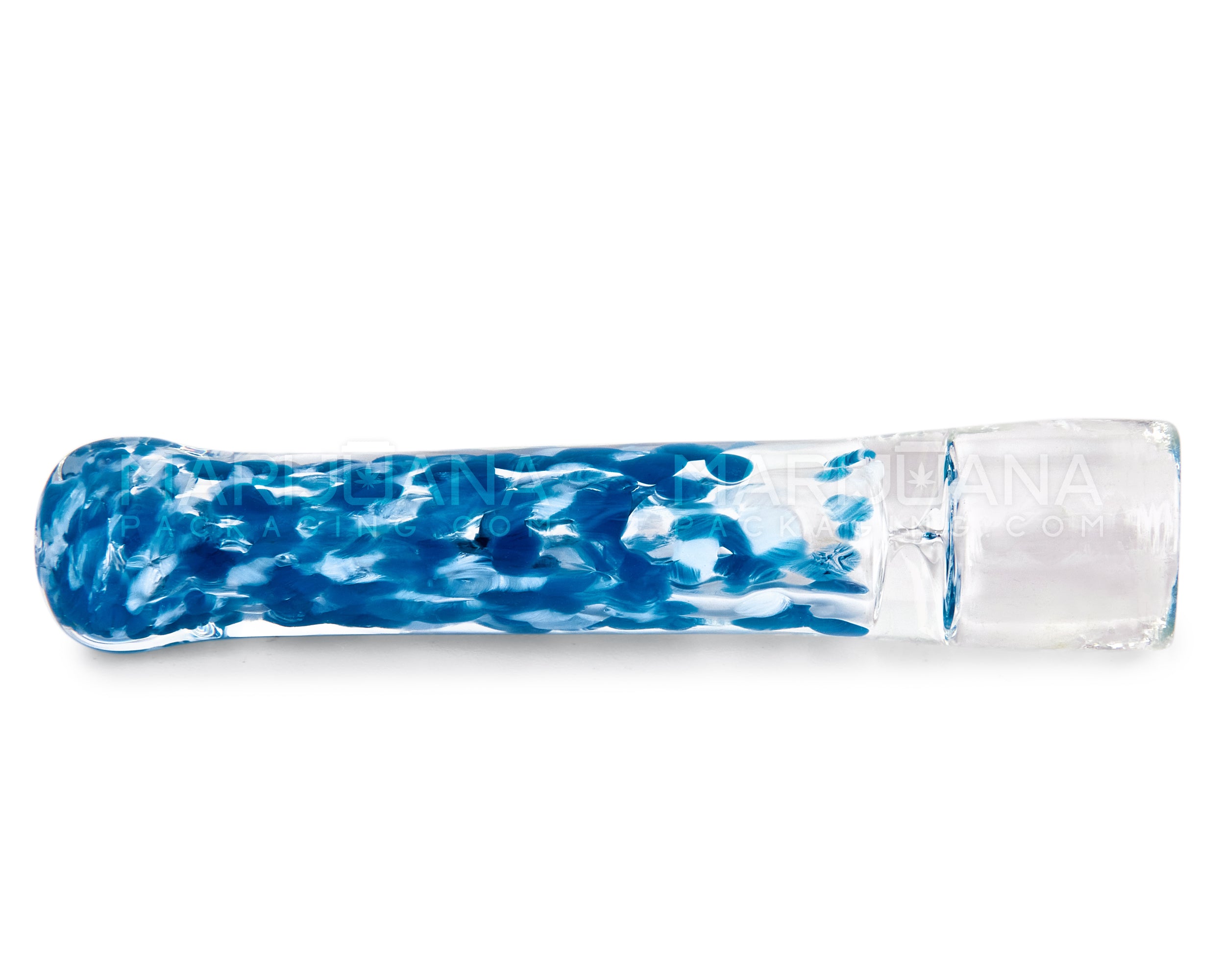 Speckled & Frit Chillum Hand Pipe | 3in Long - Glass - Assorted - 4
