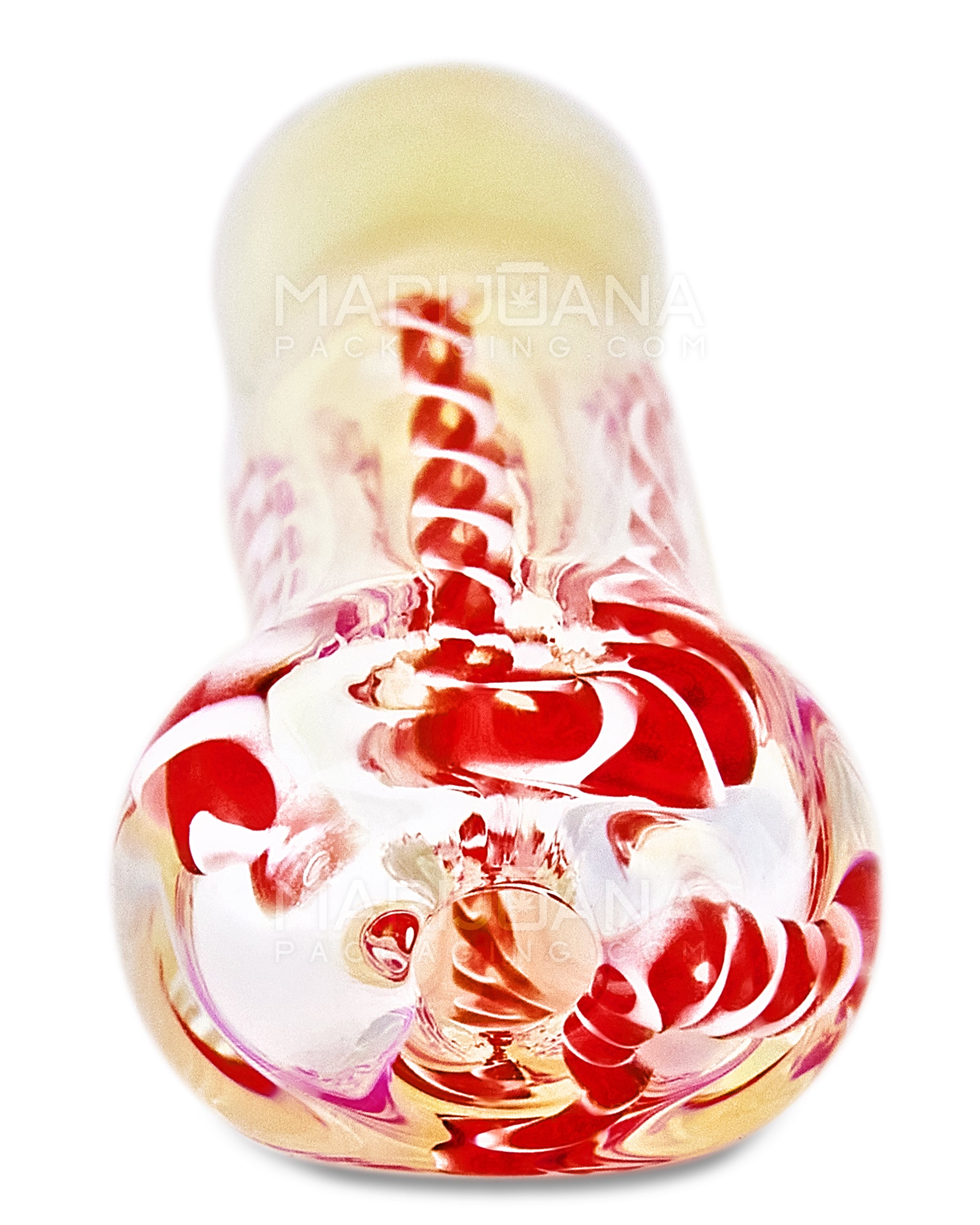 Assorted Swirl & Gold Fumed Chillum Hand Pipe | 3in Long - Glass - 50 Count - 4