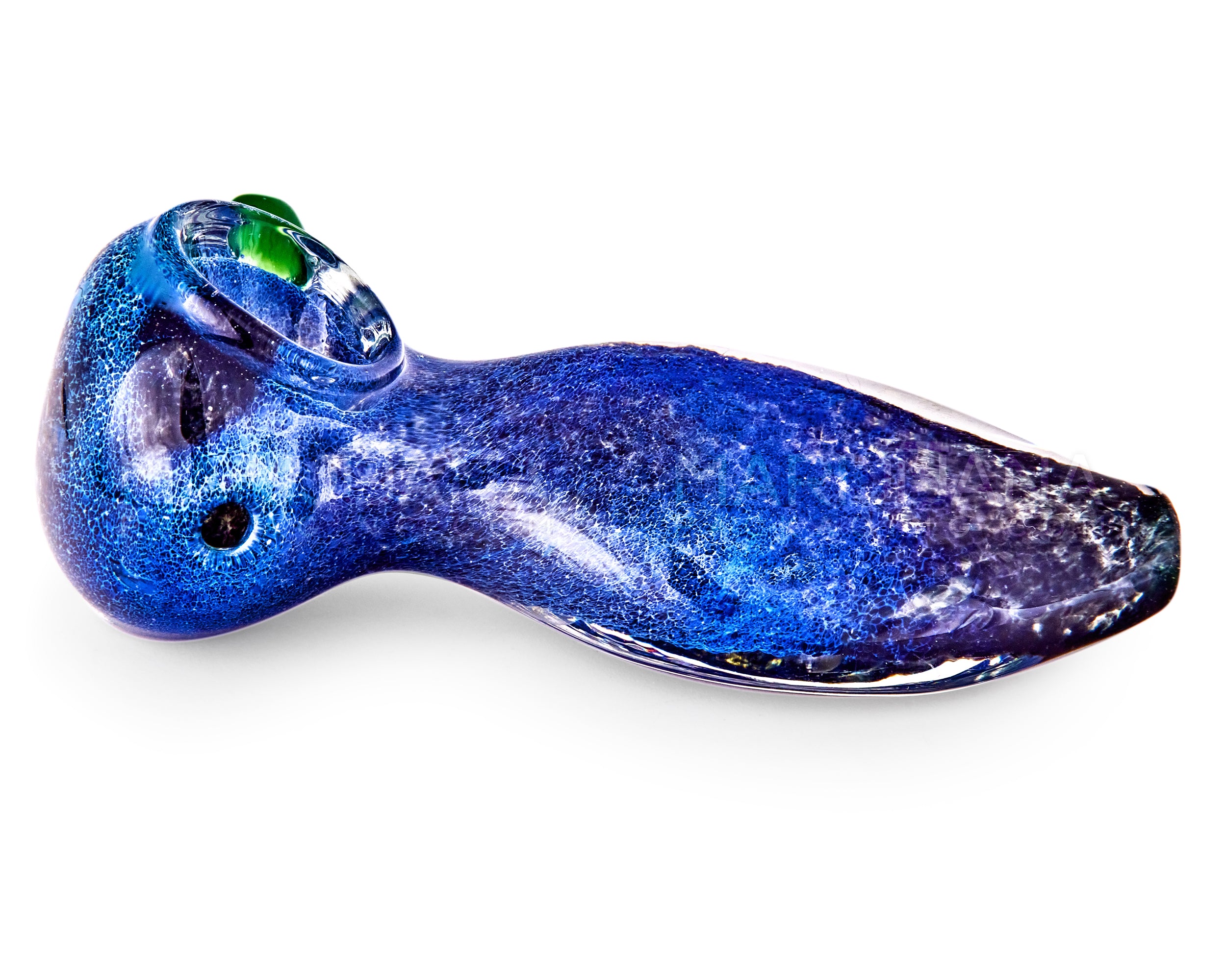 Frit Bulged Spoon Hand Pipe w/ Bubble Trap | 3.5in Long - Glass - Assorted - 5