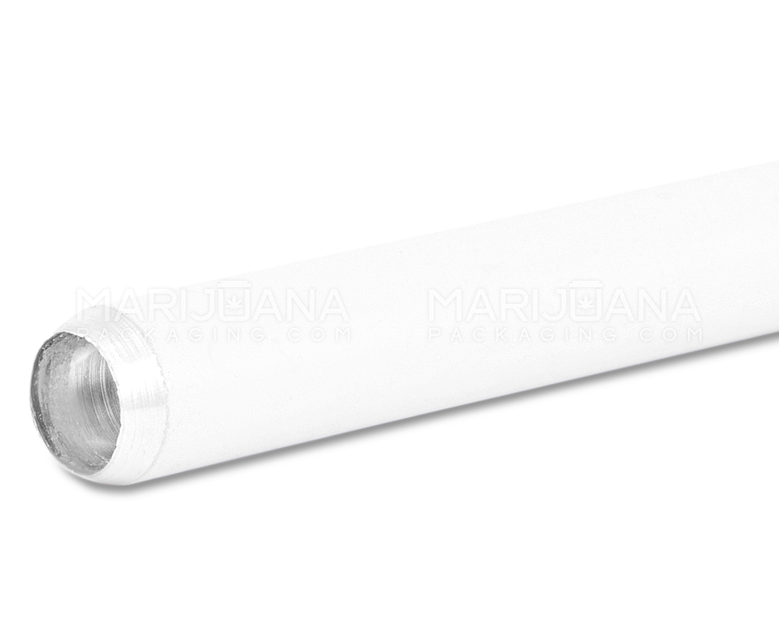Cigarette Chillum Hand Pipe | 3in Long - Metal - Orange & White - 5