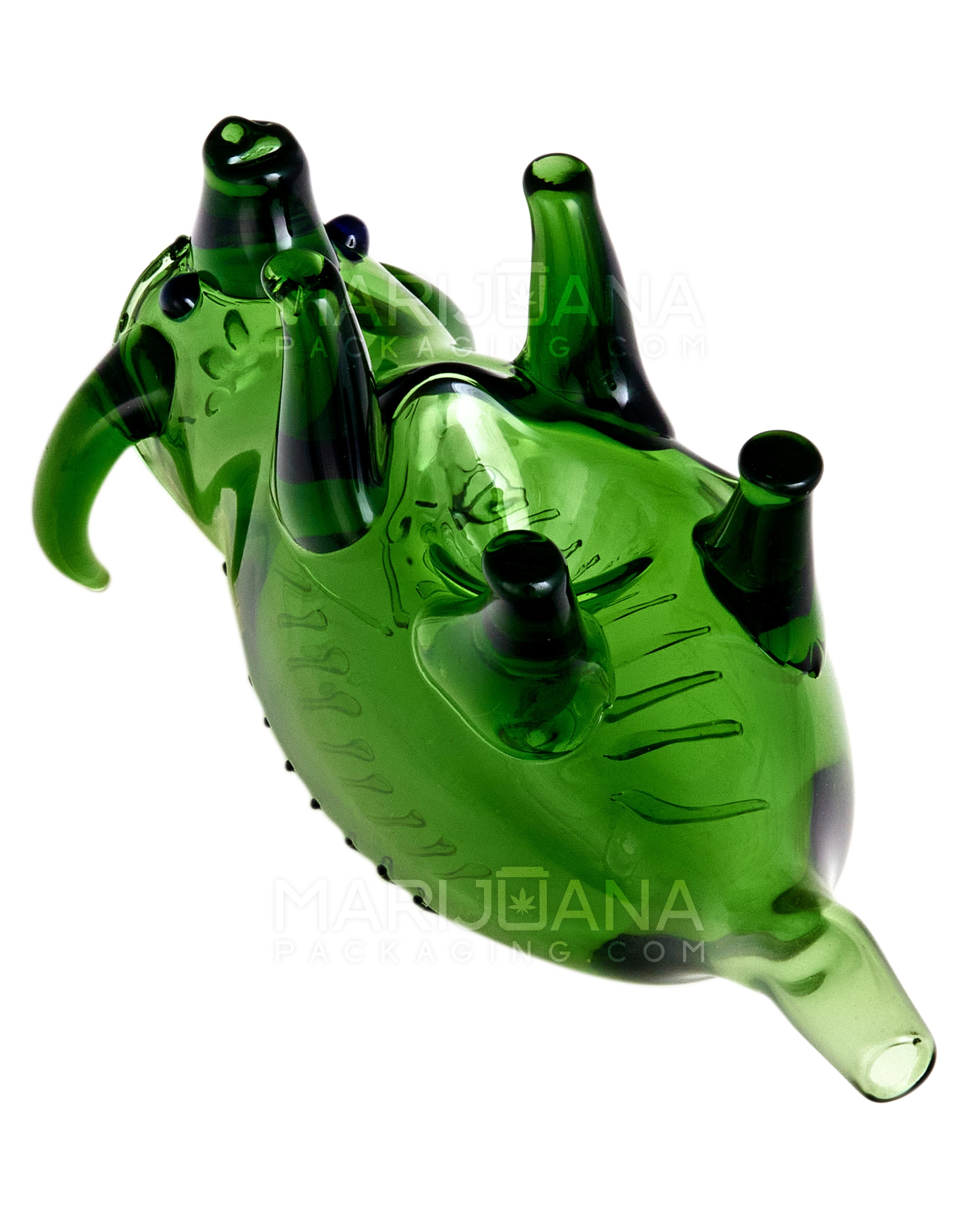 Horned Miura Bull Hand Pipe | 6in Long - Glass - Assorted - 2