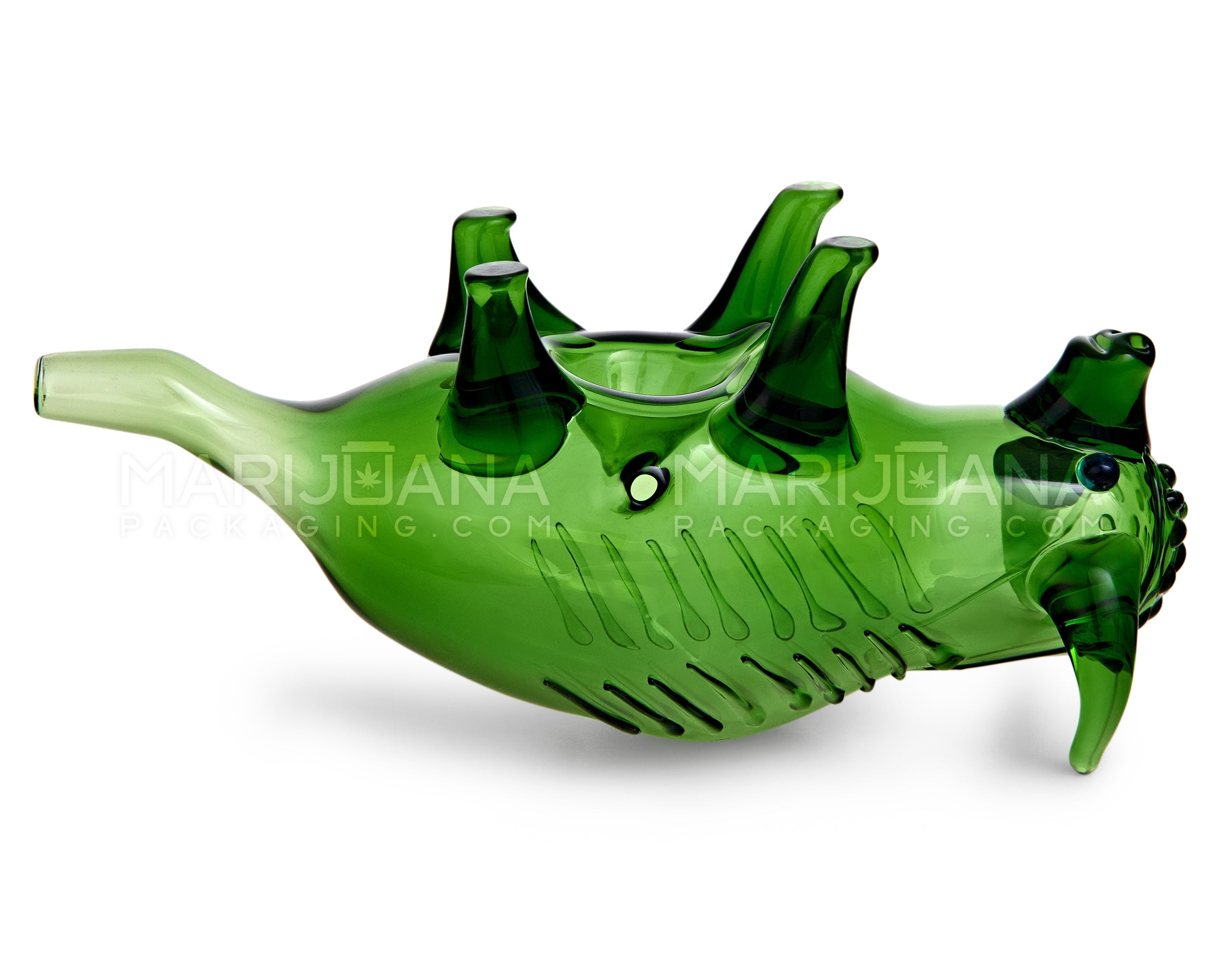 Horned Miura Bull Hand Pipe | 6in Long - Glass - Assorted - 6
