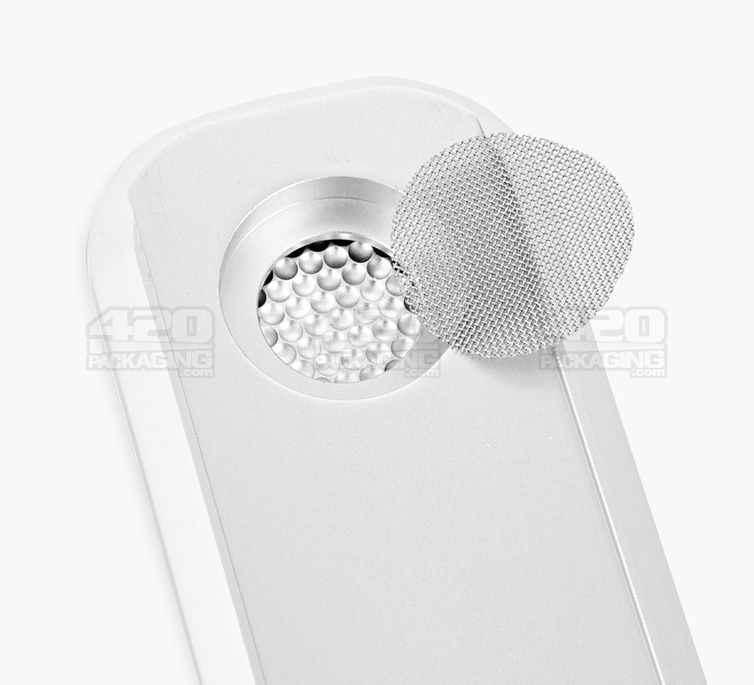 GENIUS PIPE | Mini Magnetic Slider Pipe | 5in Long - Metal - Silver