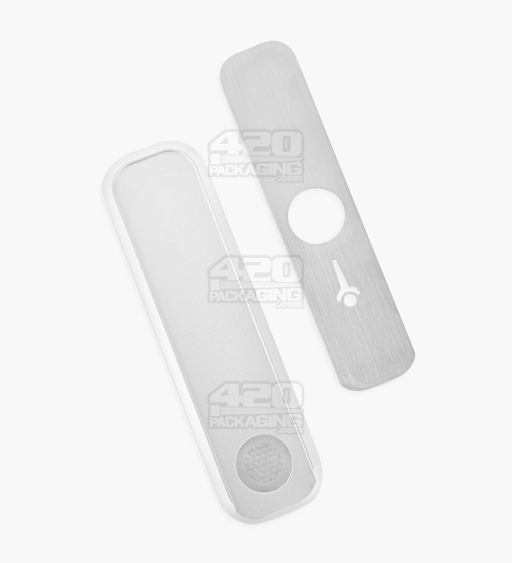 GENIUS PIPE | Mini Magnetic Slider Pipe | 5in Long - Metal - Silver