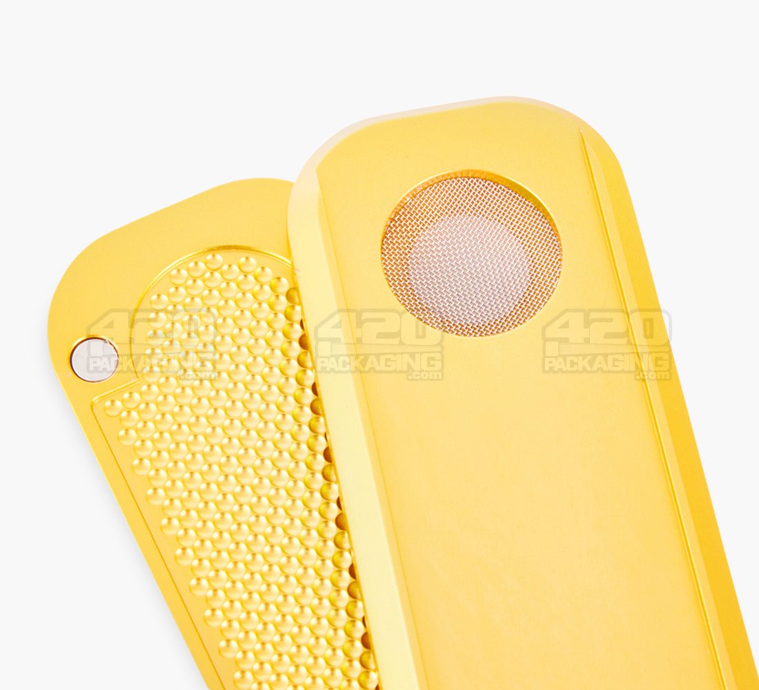 Genius Pipe Magnetic Slider Pipe | 5in Long - Metal - Gold - 7