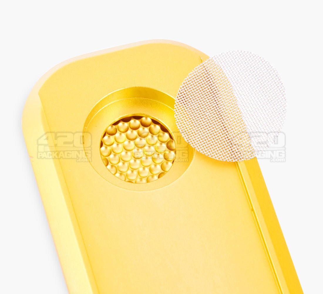 Genius Pipe Magnetic Slider Pipe | 5in Long - Metal - Gold - 6