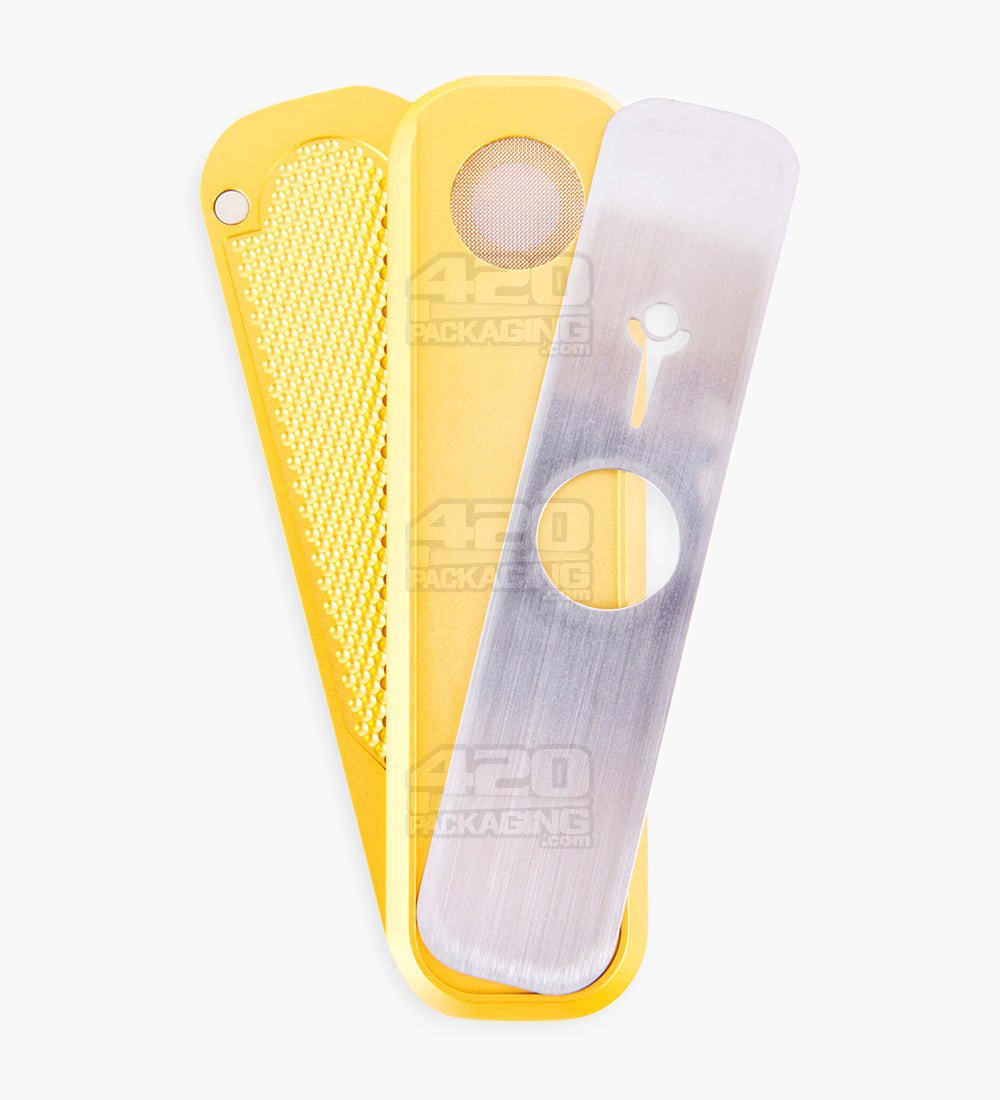 Genius Pipe Magnetic Slider Pipe | 5in Long - Metal - Gold - 1