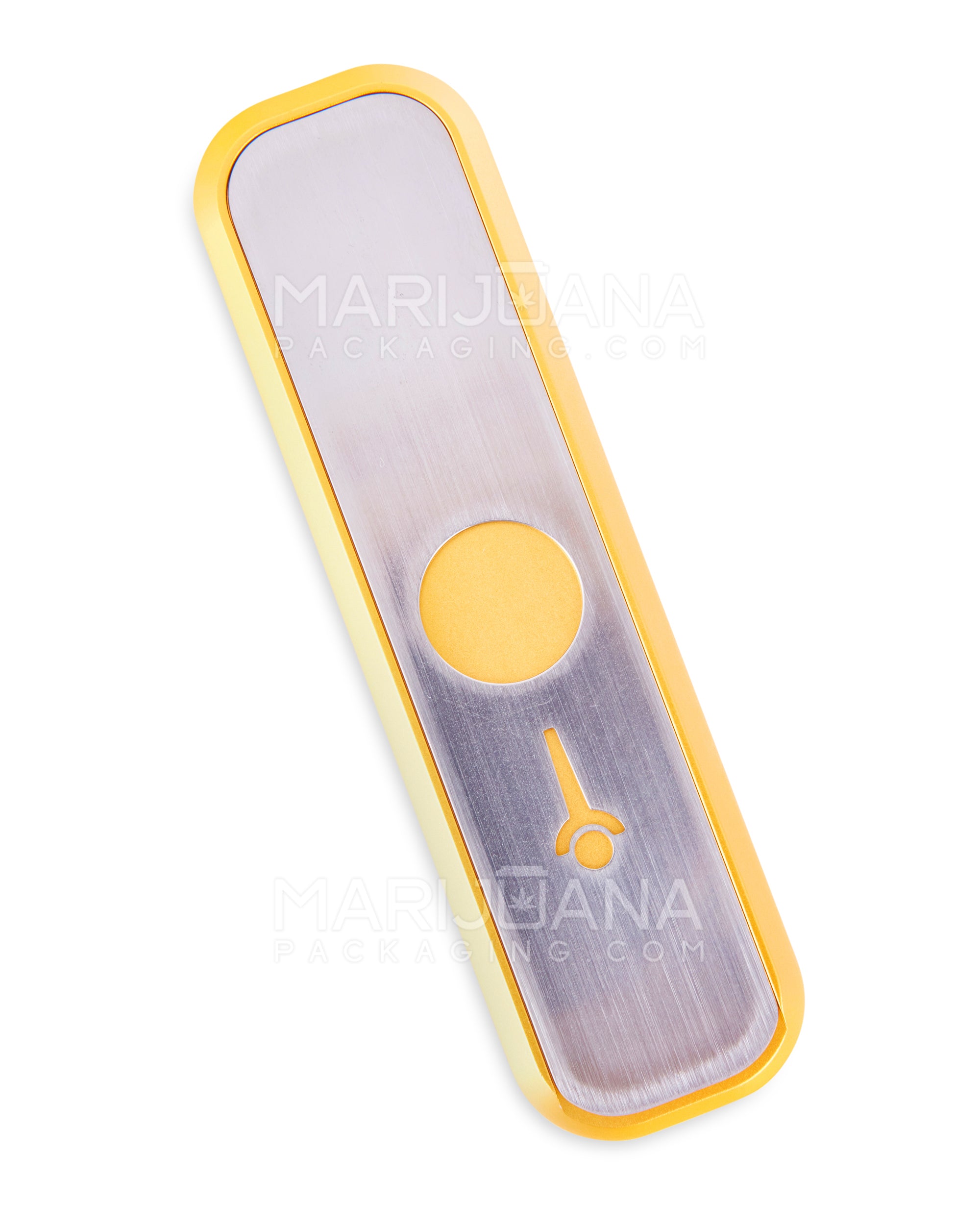 GENIUS PIPE | Mini Color Magnetic Slider Pipe | 5in Long - Metal - Gold - 3