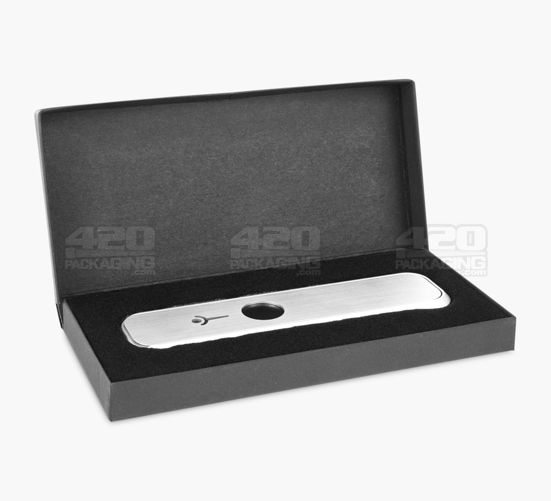 GENIUS PIPE | Classic High Expectations Magnetic Slider Pipe w/ Silver Slider | 6in Long - Metal - Silver