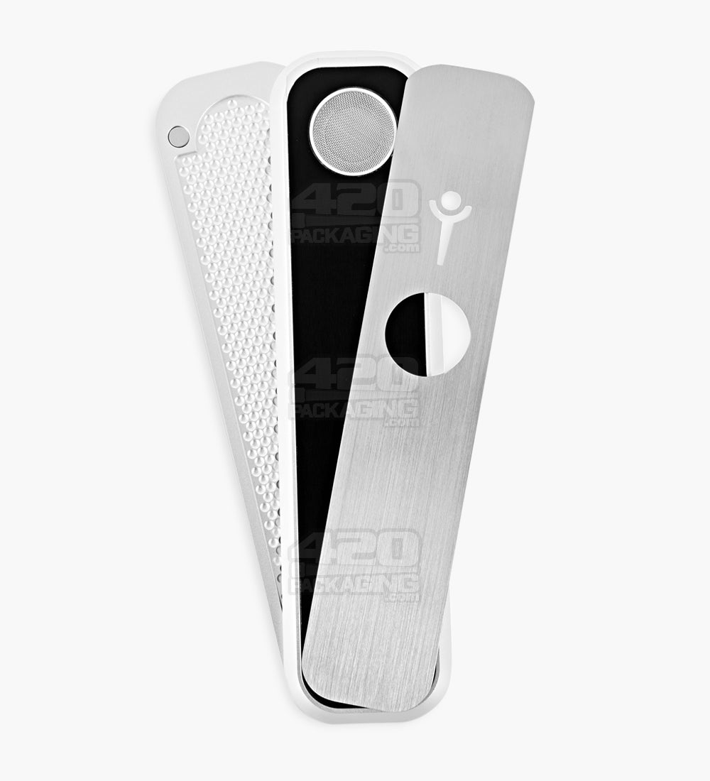 GENIUS PIPE | Classic High Expectations Magnetic Slider Pipe w/ Silver Slider | 6in Long - Metal - Silver