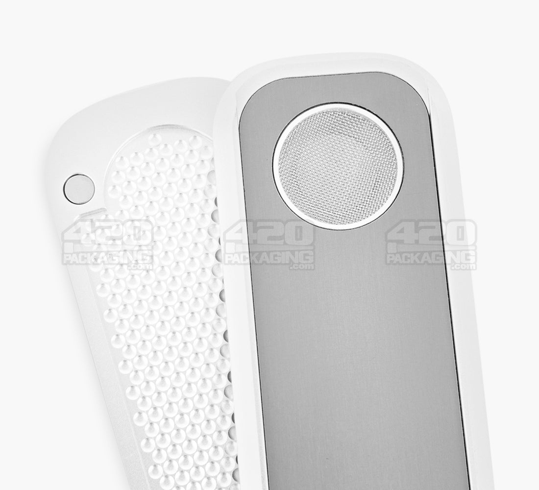 GENIUS PIPE | Classic Gadget Magnetic Slider Pipe w/ Silver Slider | 6in Long - Metal - Silver & Black