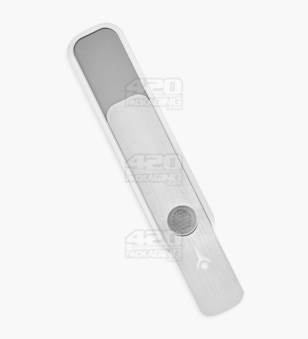 GENIUS PIPE | Classic Gadget Magnetic Slider Pipe w/ Silver Slider | 6in Long - Metal - Silver & Black