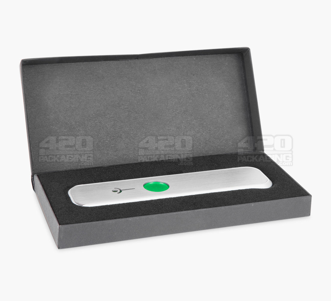 Genius Pipe Liberation Magnetic Slider Pipe | 6in Long - Metal - Silver & Green - 9