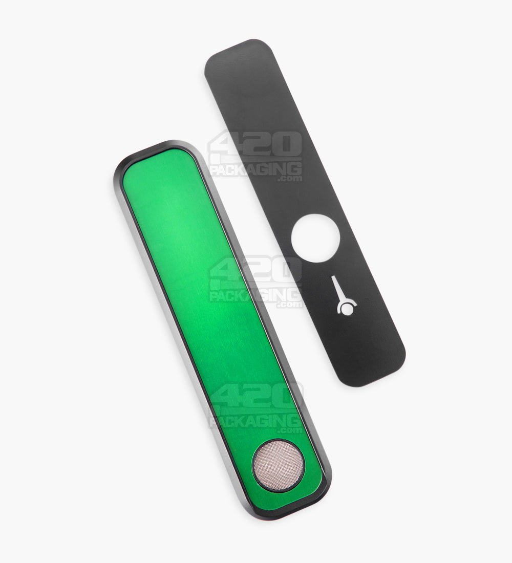 Genius Pipe Liberation Magnetic Slider Pipe | 6in Long - Metal - Black & Green - 5