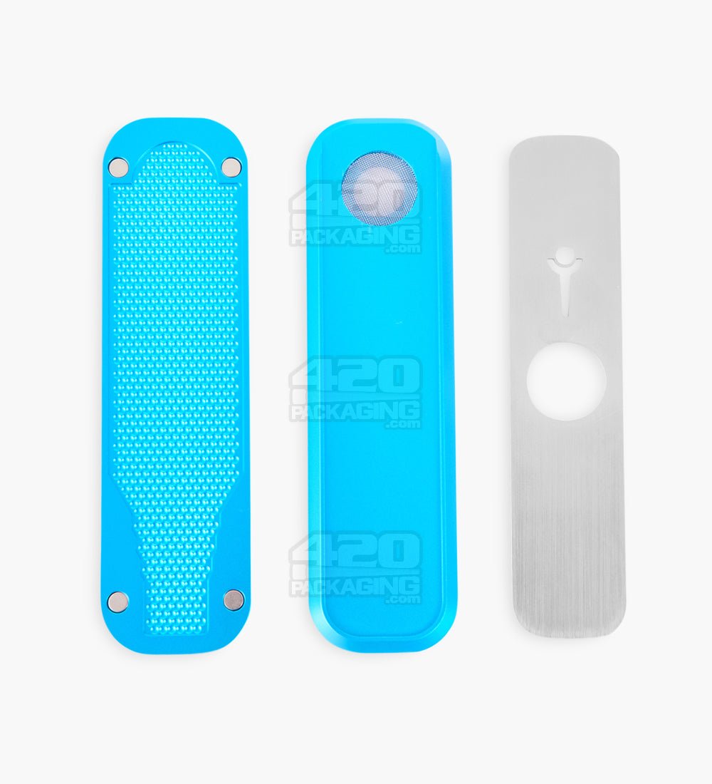 Genius Pipe Magnetic Slider Pipe | 5in Long - Metal - Blue - 2