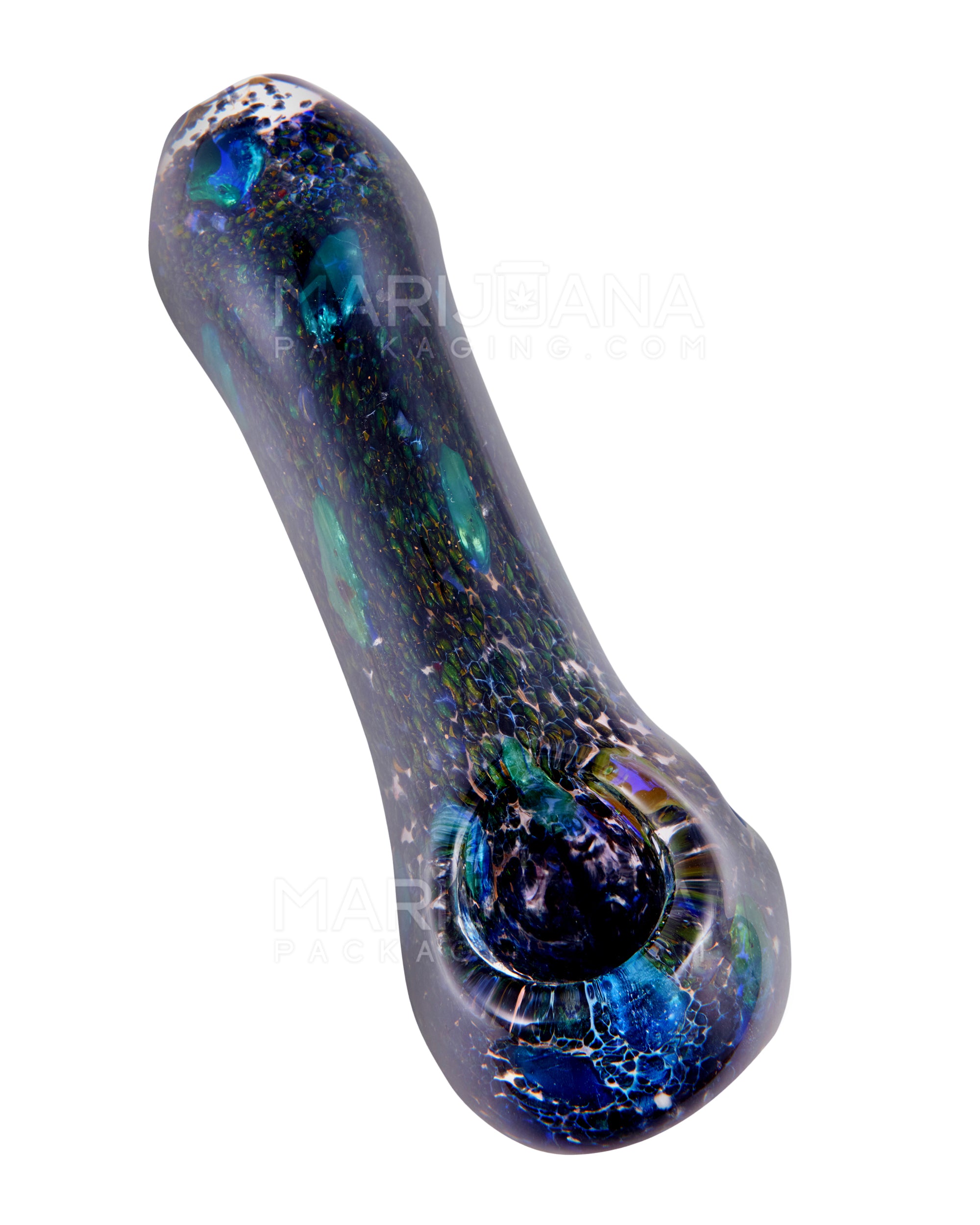 Dot Stack & Frit Spoon Hand Pipe | 5in Long - Glass - Assorted - 1