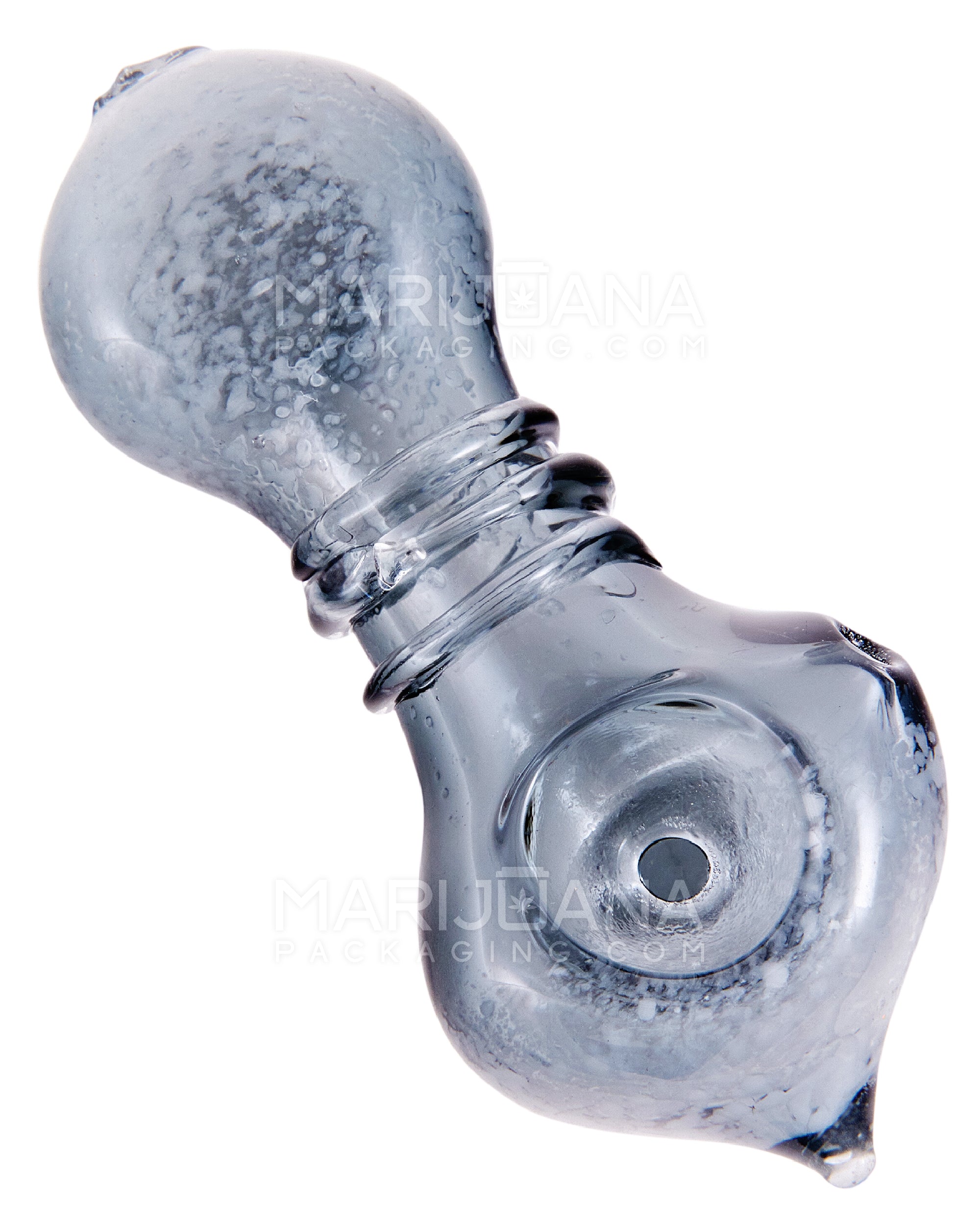 Frit Pointed Hand Pipe | 3.5in Long - Glass - Assorted - 6