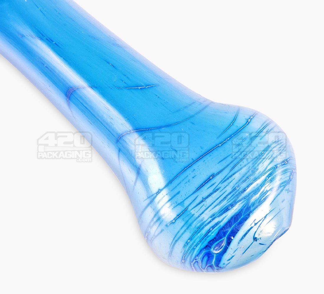 Metallic Coated & Fumed Spoon Hand Pipe | 4.5in Long - Glass - Assorted - 5