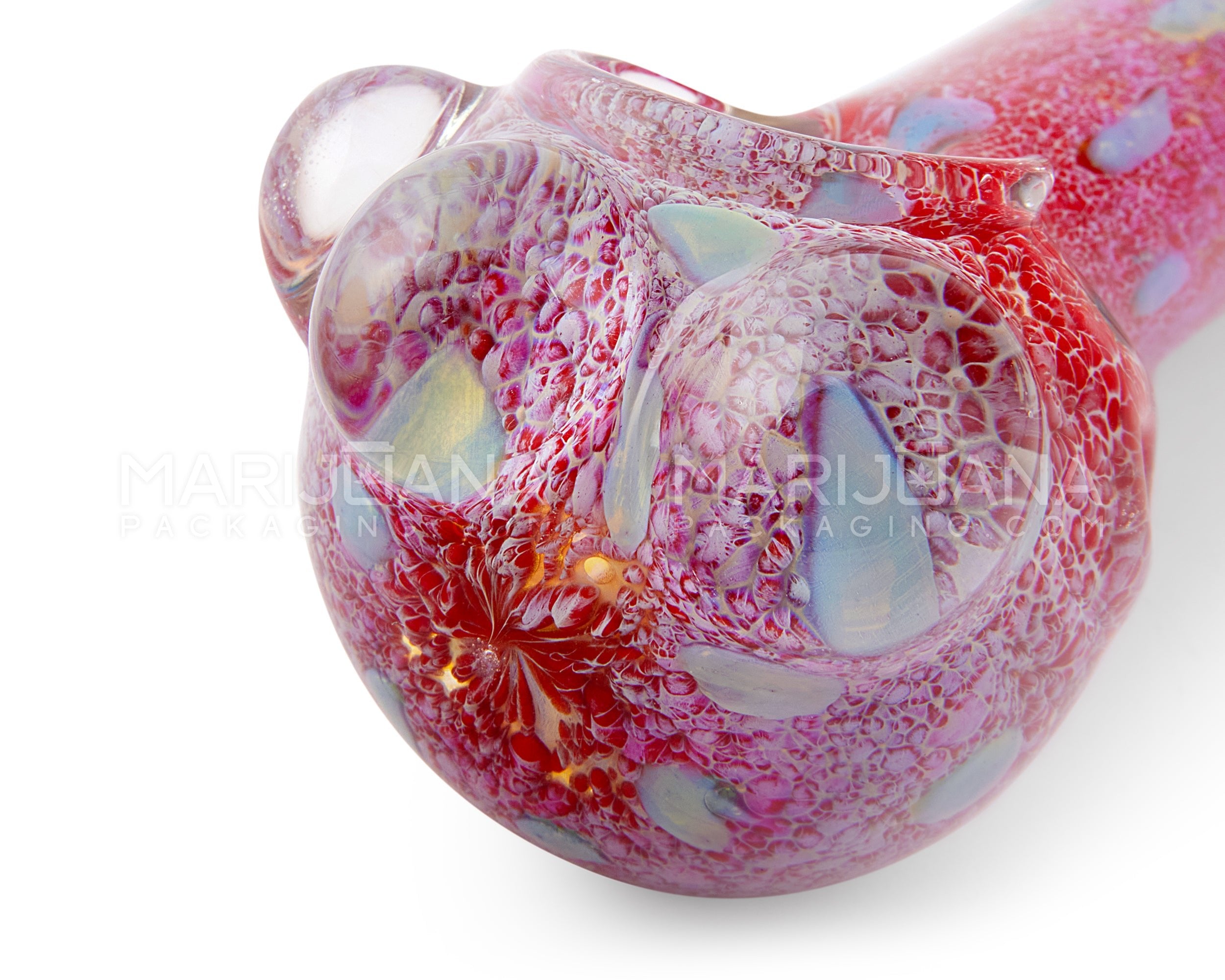 Random Style Artistic Glass Spoon Hand Pipe | 4.5in Long - Glass - Assorted - 5