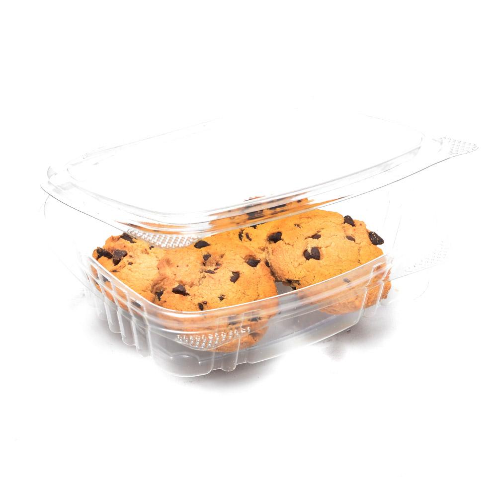 8oz Plastic Hinged Lid Edible Containers - 200 Count - 5