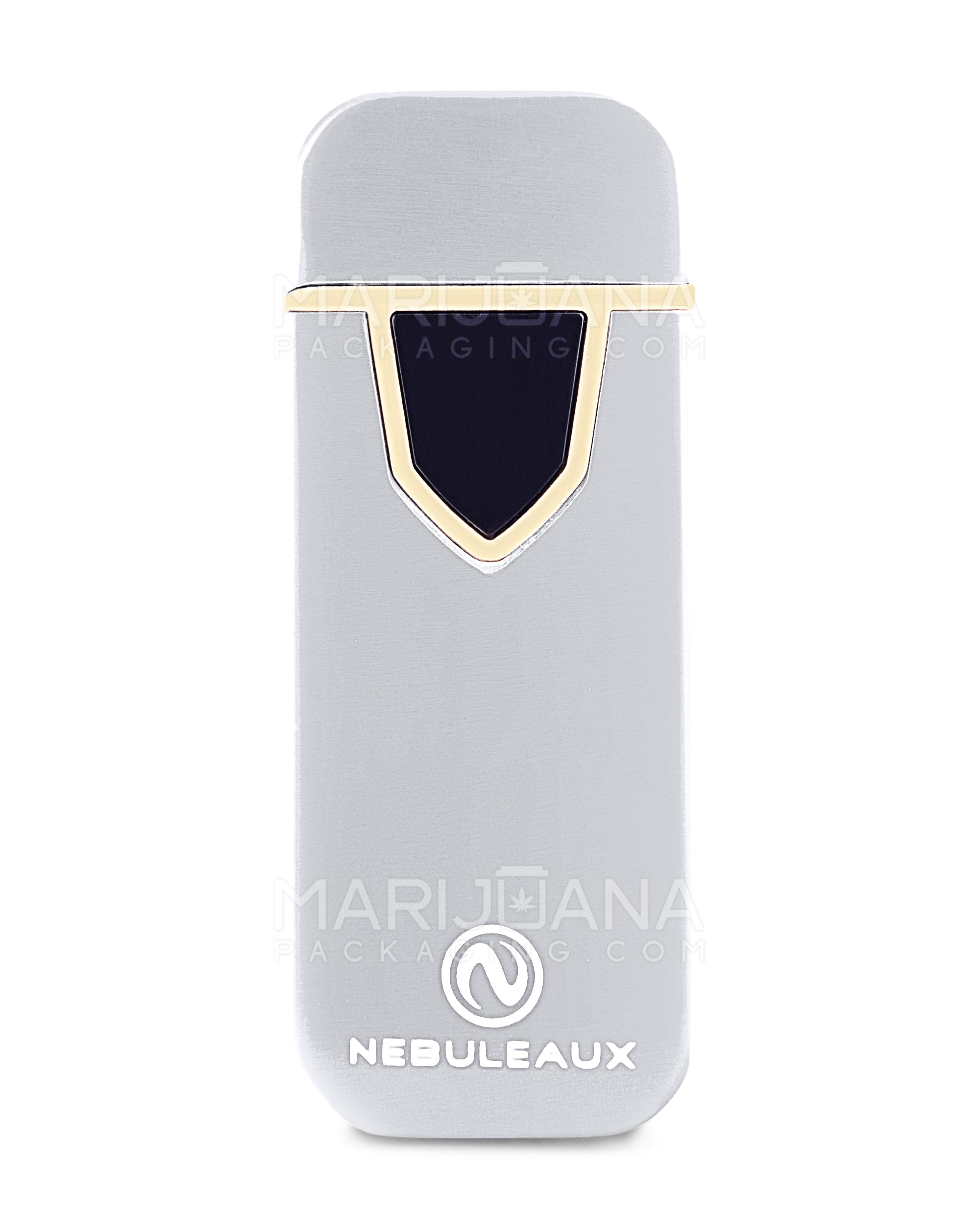 NEBULEAUX | USB Metal Flameless Lighter | 3in Tall - No Butane - Silver