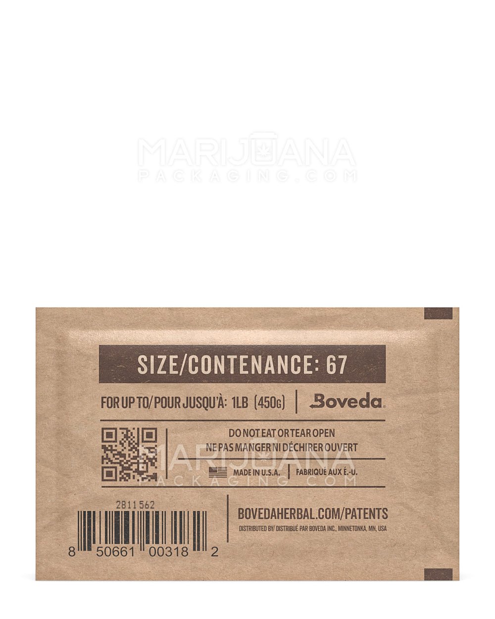 BOVEDA | Humidity Control Packs | 67 Grams - 62% - 100 Count - 3