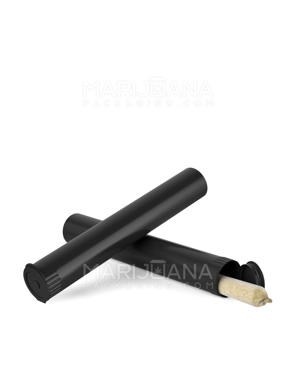 Child Resistant & Sustainable | 100% Biodegradable Pop Top Plastic Pre-Roll Tubes | 116mm - Black - 1000 Count - 10