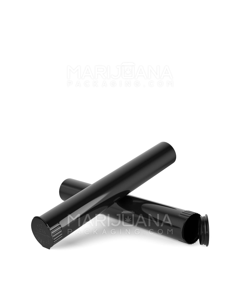 Child Resistant | King Size Pop Top Opaque Plastic Pre-Roll Tubes | 116mm - Black - 1000 Count - 8