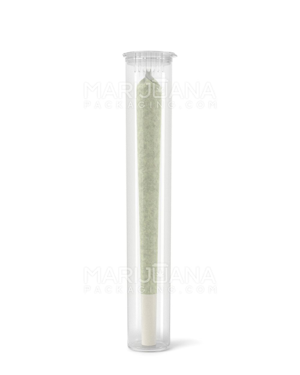 Child Resistant | King Size Pop Top Plastic Pre-Roll Tubes | 116mm - Clear - 1000 Count - 2