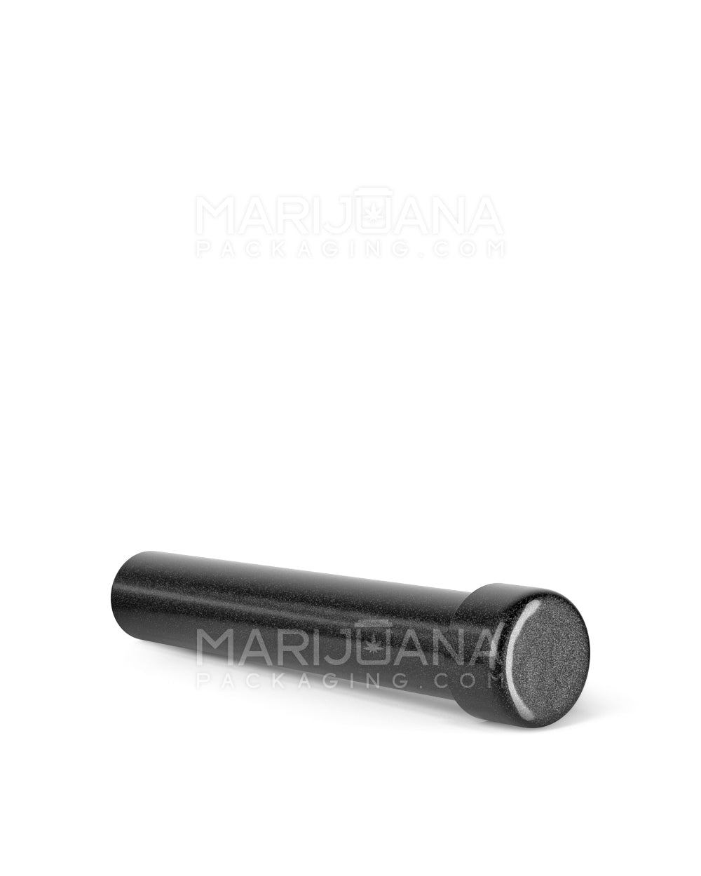 Child Resistant | King Size Push Down and Turn Screw On Opaque Aluminum Metal Pre-Roll Tubes | 110mm - Black - 250 Count