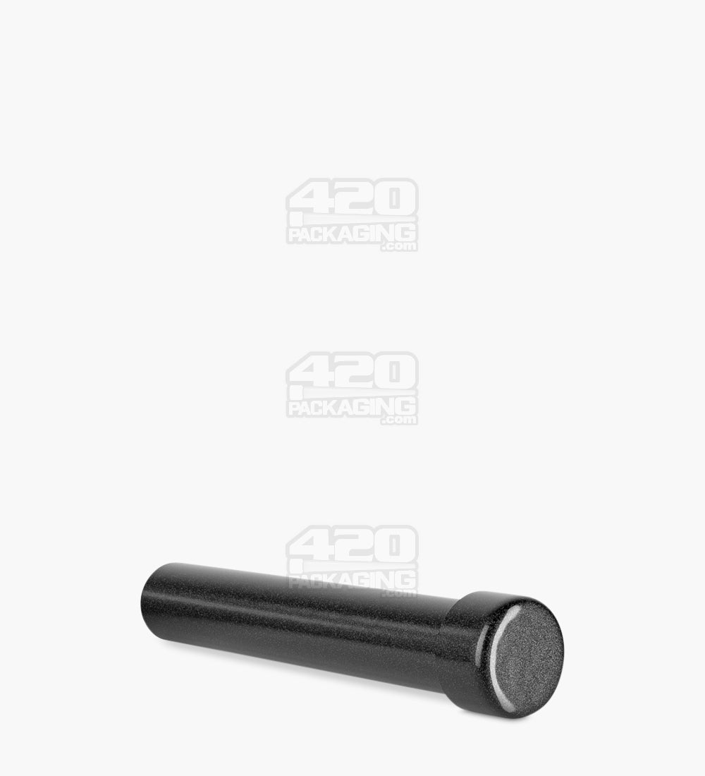 Child Resistant | King Size Push Down and Turn Screw On Opaque Aluminum Metal Pre-Roll Tubes | 110mm - Black - 250 Count