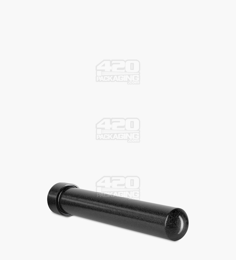 Child Resistant | King Size Push Down and Turn Screw On Opaque Aluminum Metal Pre-Roll Tubes | 110mm - Black - 250 Count