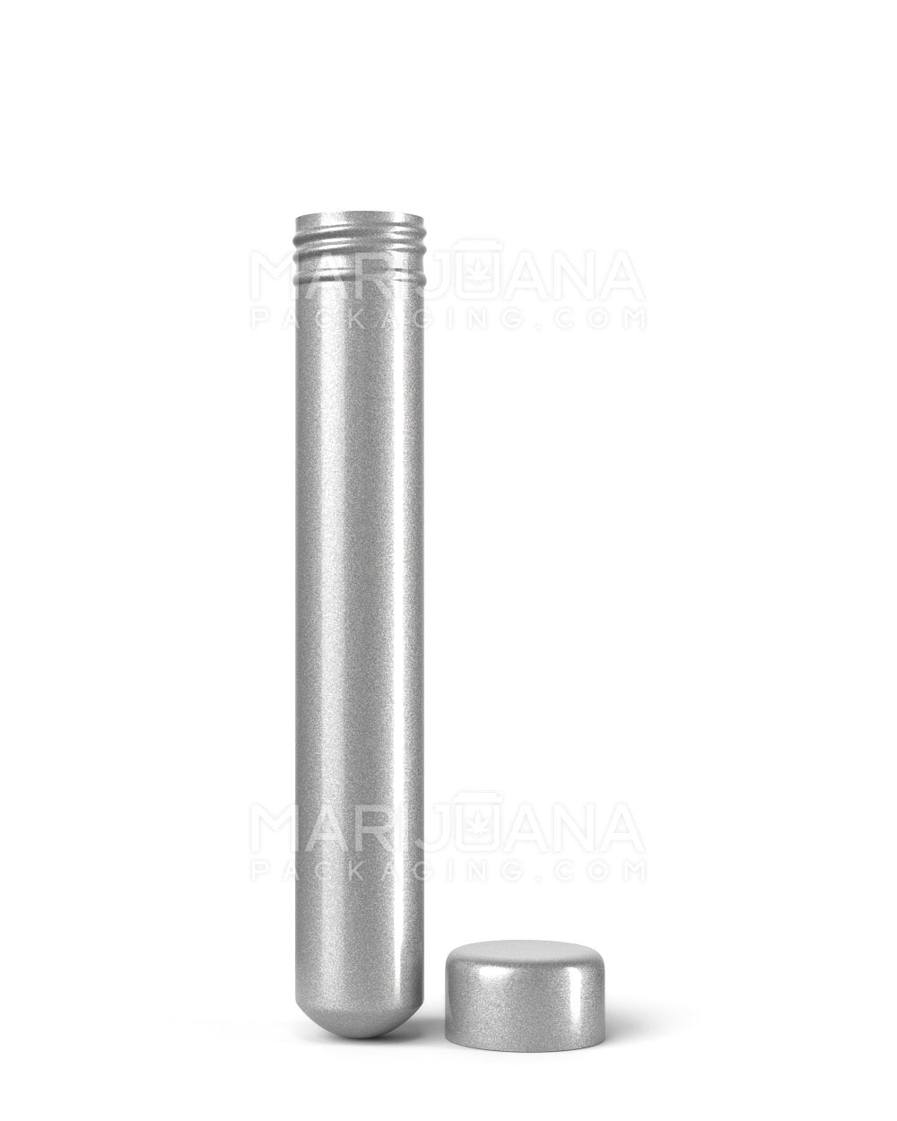 Child Resistant | King Size Pop Top Opaque Metal Pre-Roll Tubes | 110mm - Silver - 250 Count - 3