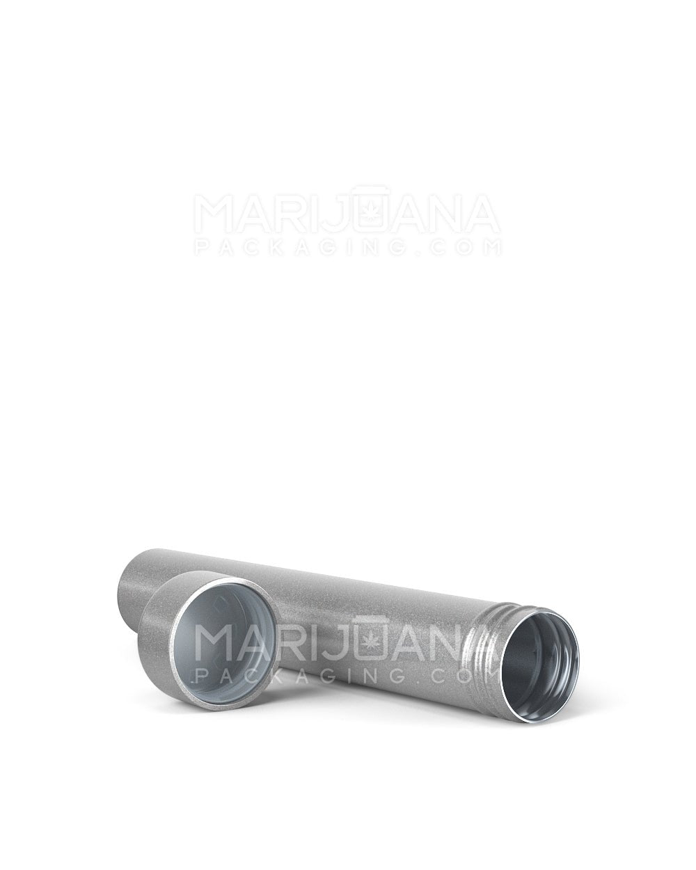 Child Resistant | King Size Pop Top Opaque Metal Pre-Roll Tubes | 110mm - Silver - 250 Count - 9