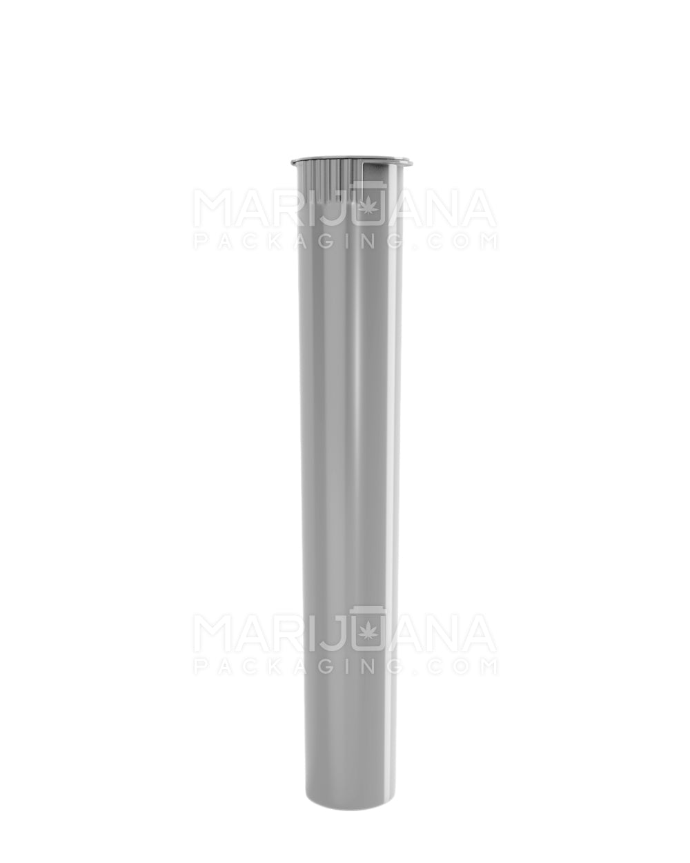 Child Resistant | King Size Pop Top Opaque Plastic Pre-Roll Tubes | 116mm - Silver - 1000 Count