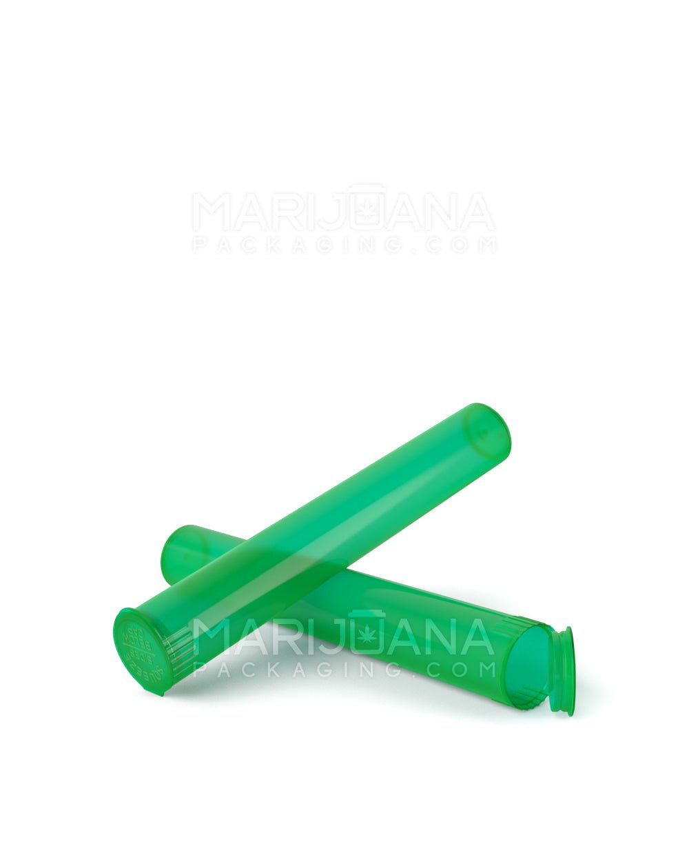 Child Resistant | King Size Pop Top Translucent Plastic Pre-Roll Tubes | 116mm - Green - 1000 Count - 5