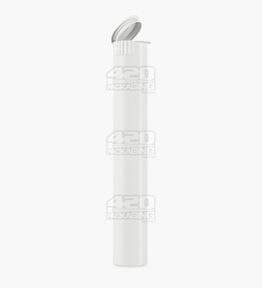 Child Resistant & Sustainable | 100% Biodegradable Pop Top Plastic Pre-Roll Tubes | 116mm - White - 1000 Count