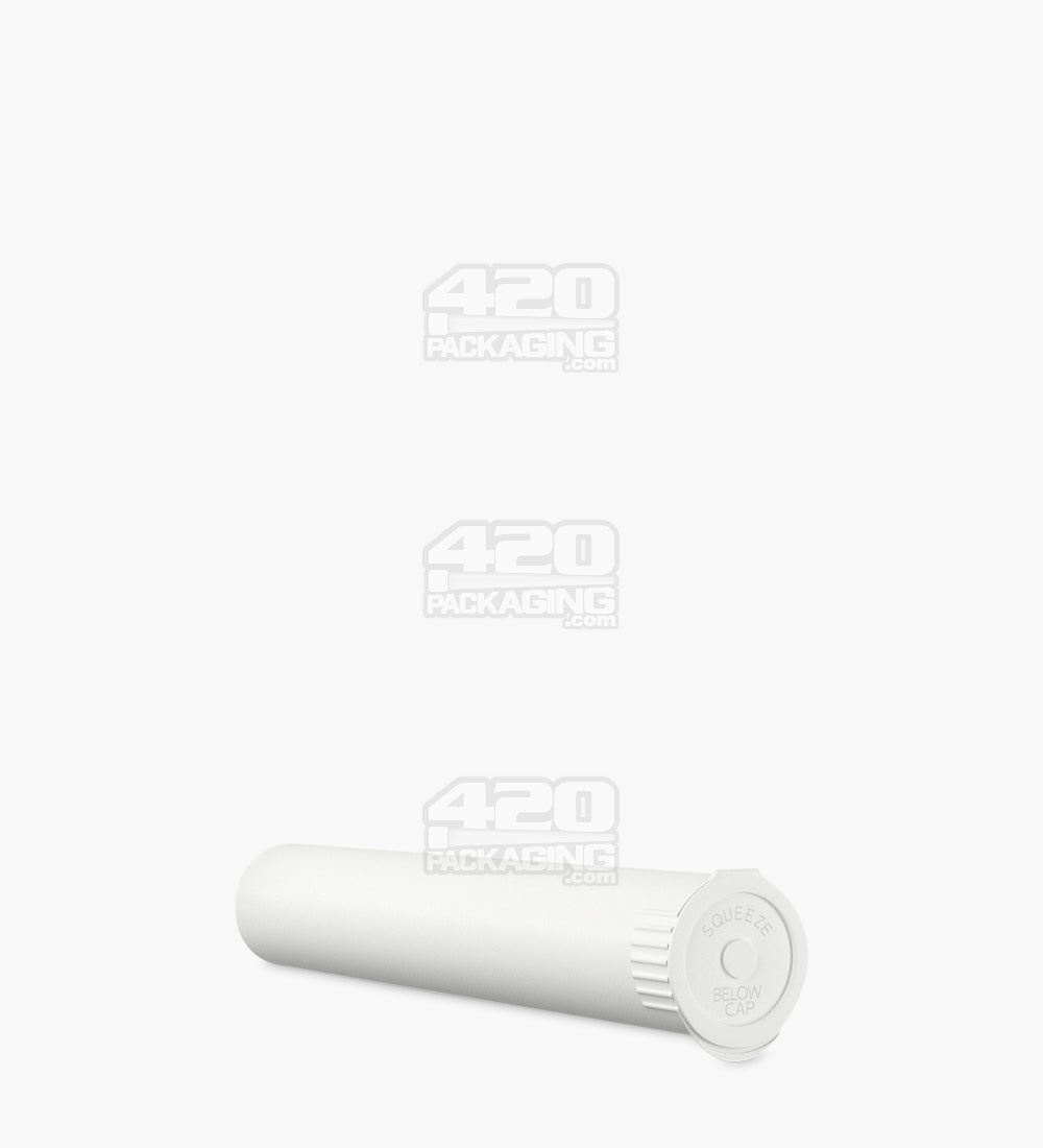 Child Resistant & Sustainable | 100% Biodegradable Pop Top Plastic Pre-Roll Tubes | 116mm - White - 1000 Count