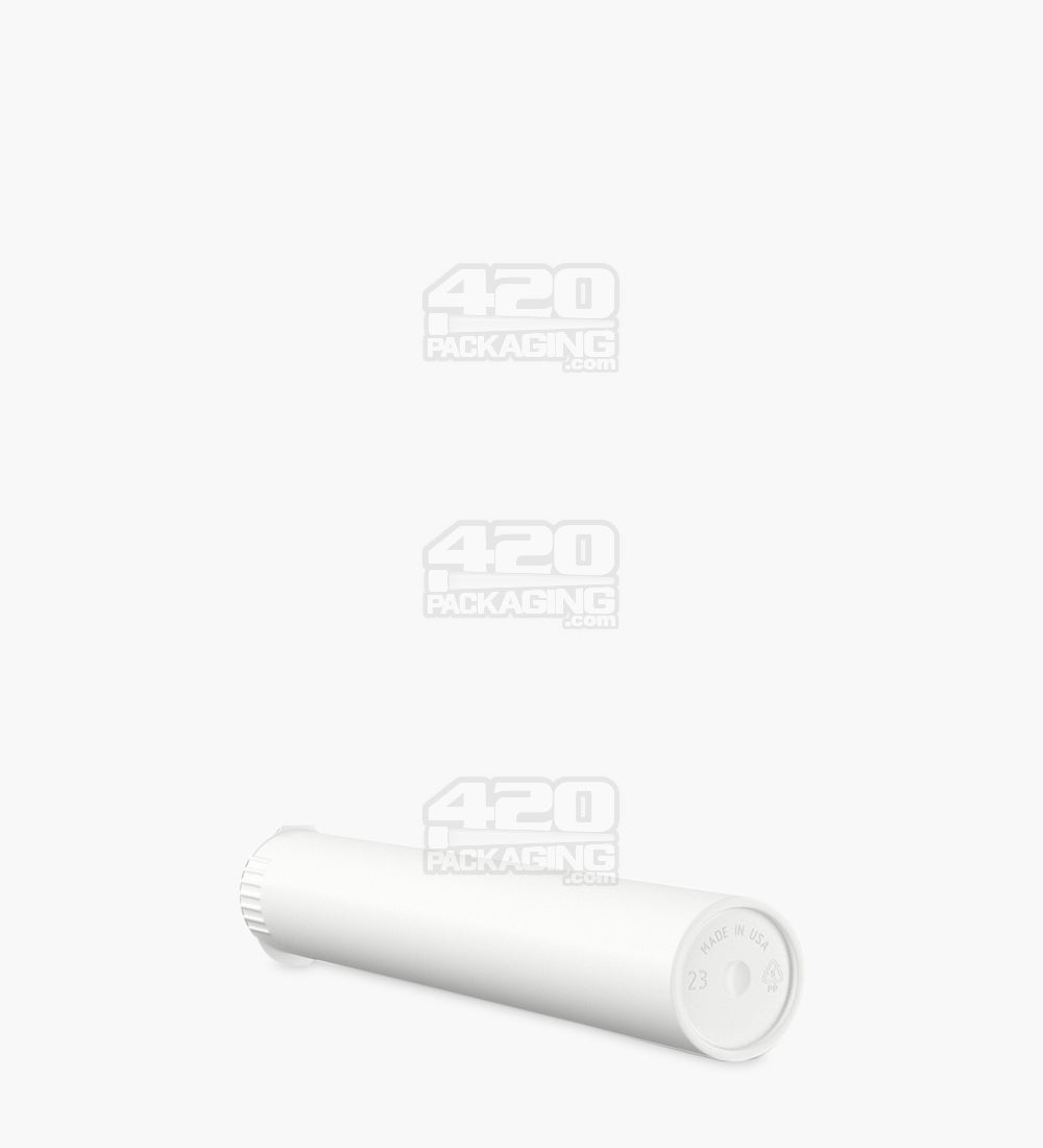 Child Resistant & Sustainable | 100% Biodegradable Pop Top Plastic Pre-Roll Tubes | 116mm - White - 1000 Count