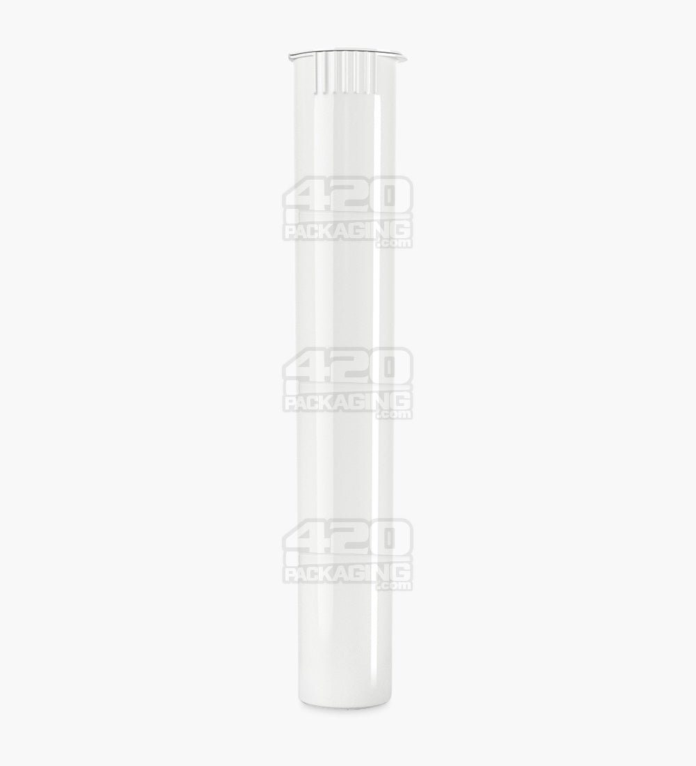 116mm White Open-Opaque Child Resistant Pop Top Pre-Roll Tubes